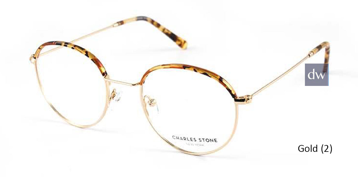 Gold (2) William Morris Charles Stone NY CSNY30028 Eyeglasses - Teenager