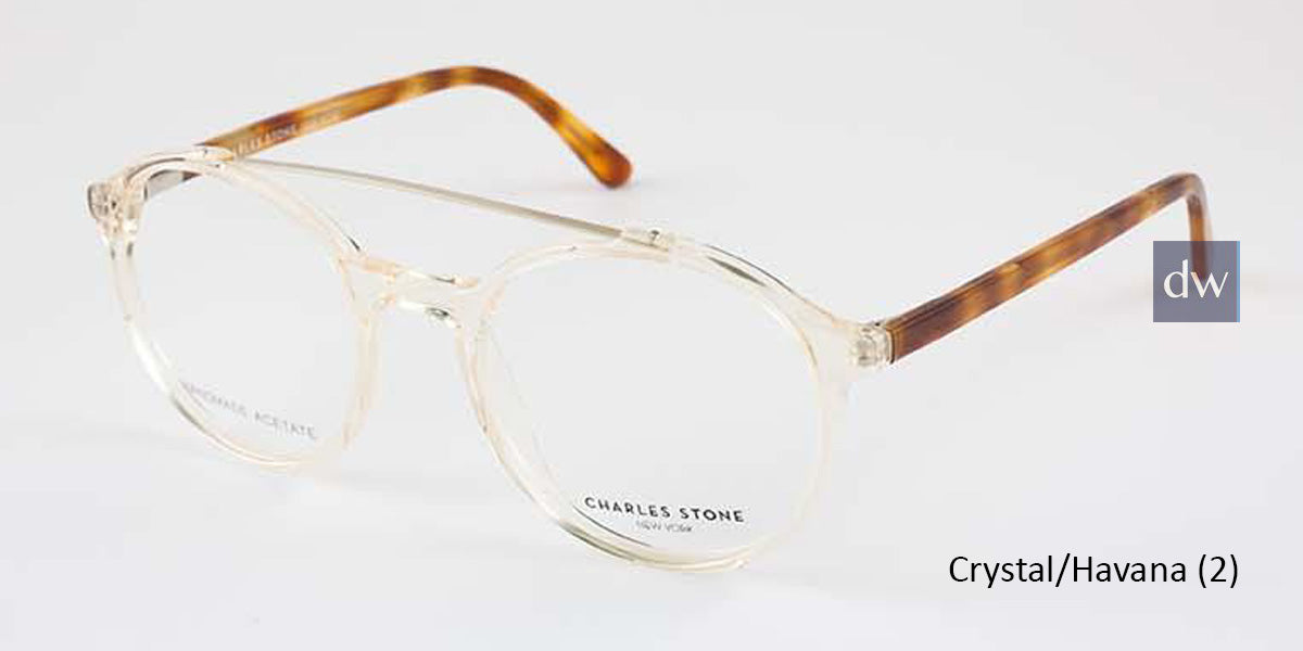 Crystal/Havana (2) William Morris Charles Stone NY CSNY30031 Eyeglasses - Teenager