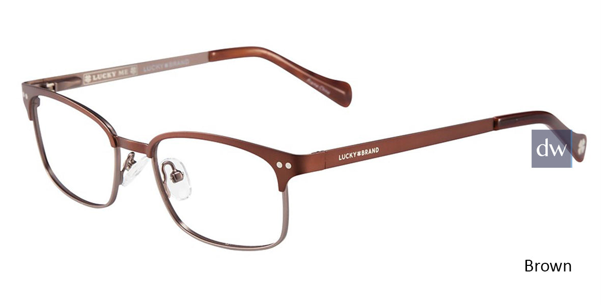 Brown Lucky Kid D803 Eyeglasses - Teenager