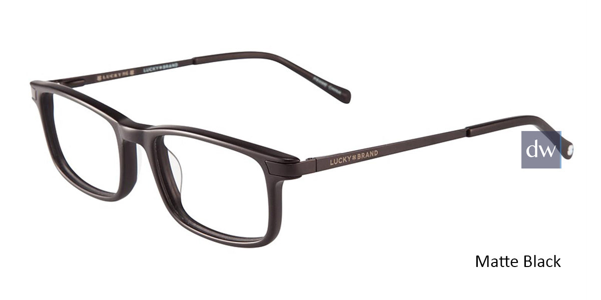 Matt Black Lucky Kid D805 Eyeglasses - Teenager