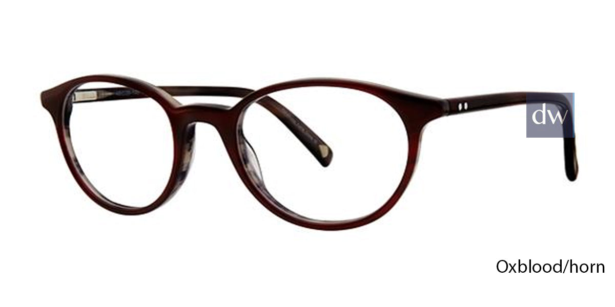 Oxblood/Horn Deja Vu DV007 Eyeglasses - Teenager