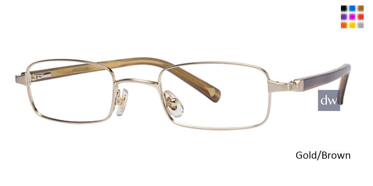 Gold/Brown Deja Vu DV002 Eyeglasses