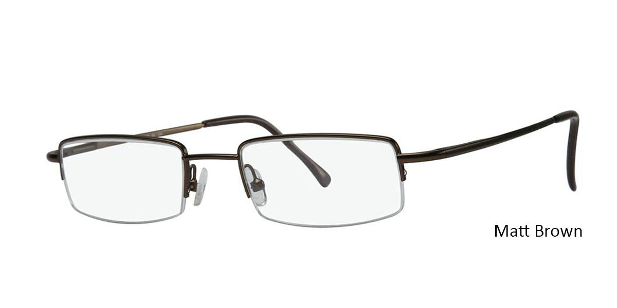Matt Brown Vivid Eurosteel 100 Eyeglasses