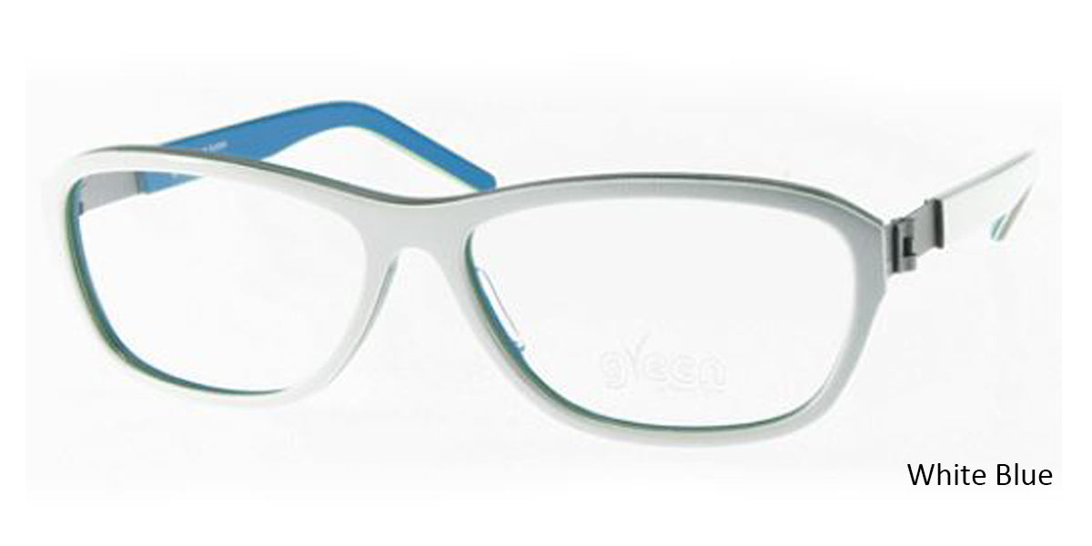 White Blue Free-Form FFA981 Eyeglasses.