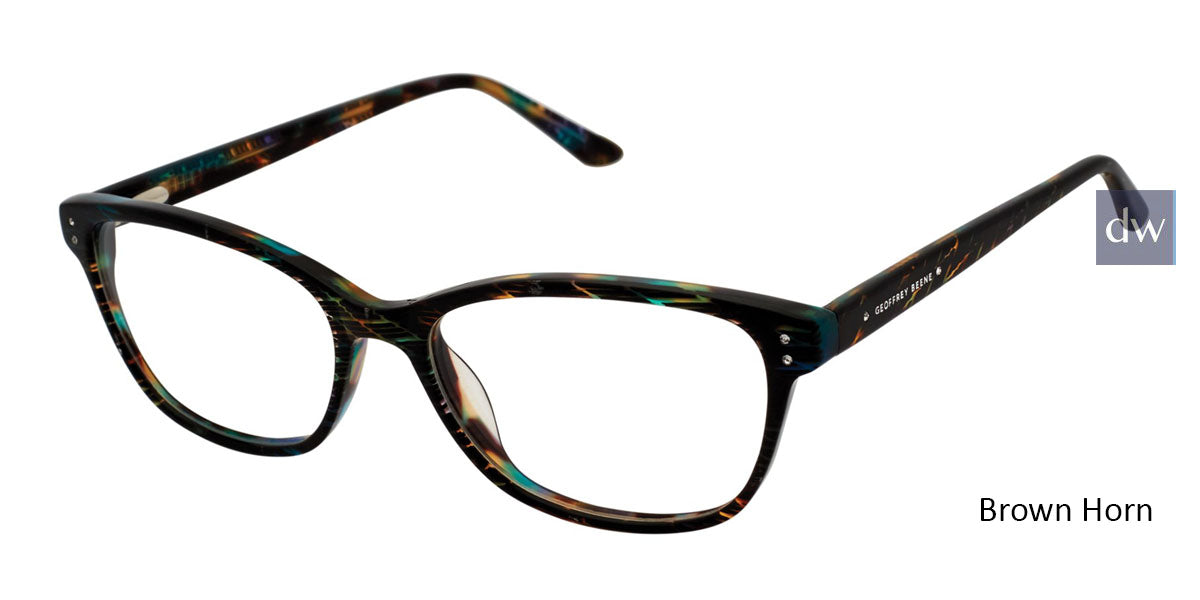 Brown Horn Geoffrey Beene G319 Eyeglasses