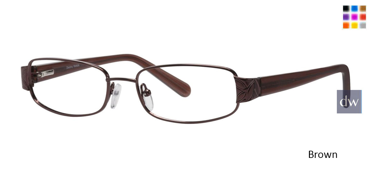 Brown Destiny Rania Eyeglasses.