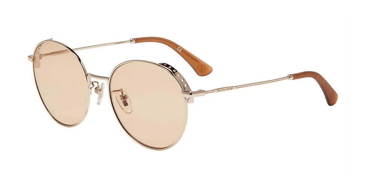 Gold(0594) Police SPL637N Sunglasses.