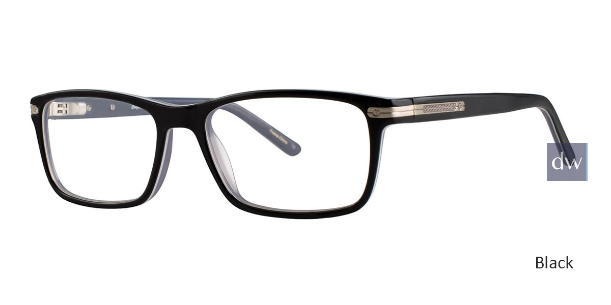 Black Comfort Flex Garrett Eyeglasses.