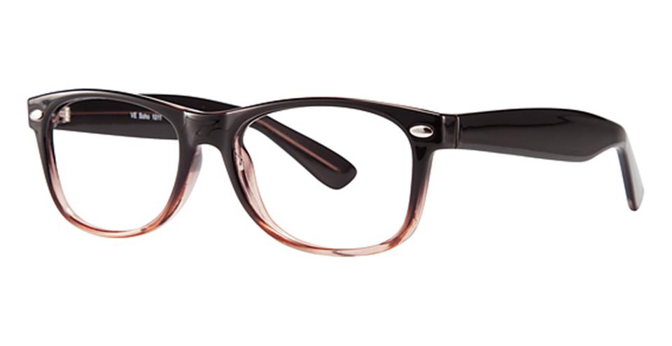 Black Grey:
Vivid Soho 1011 Soft Rectangle Eyeglasses in Black Grey — unisex full acetate frame