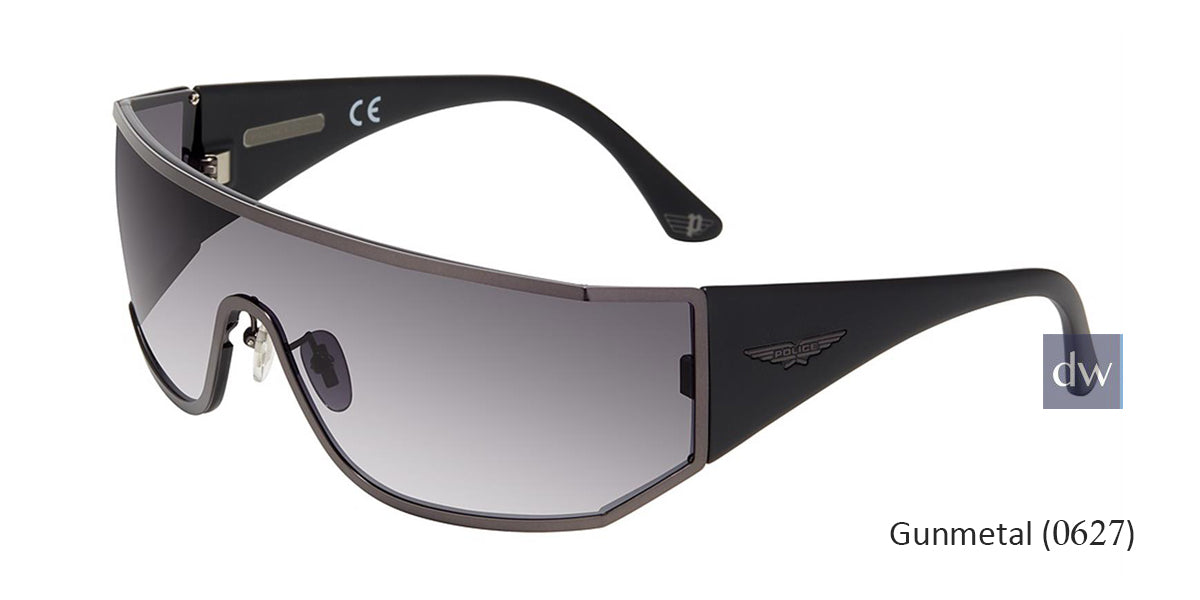 Gunmetal(0627) Police SPL892 Sunglasses.