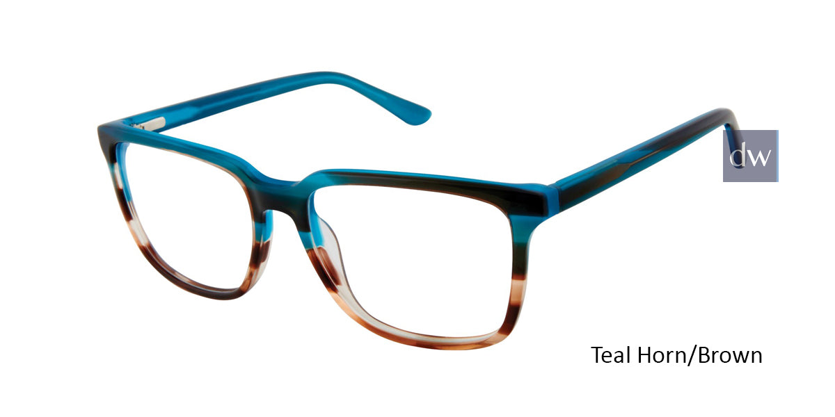 Teal Horn/Brown Gx By Gwen Estefani Gx054 Eyeglasses.