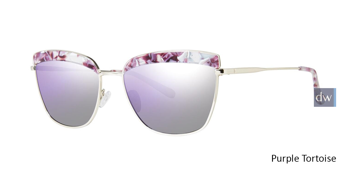 Purple Tortoise Kensie High Brow Sunglasses