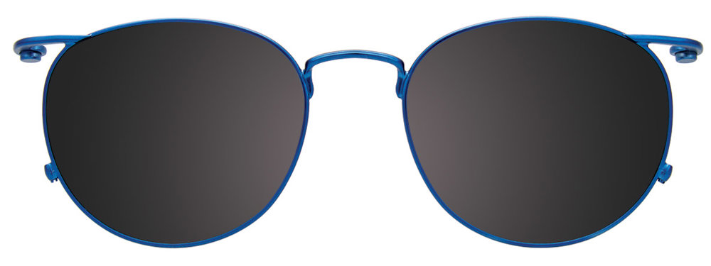 Blue Black Stripes  Blue Clip On