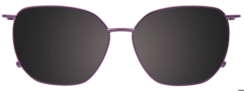 Transparent Dark Purp Purple Clip On