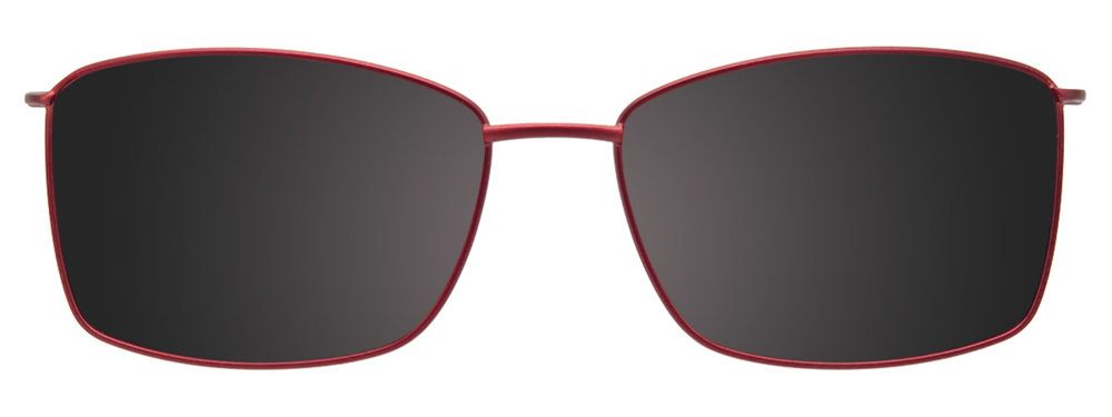 Matt Red Light Pink Clip On