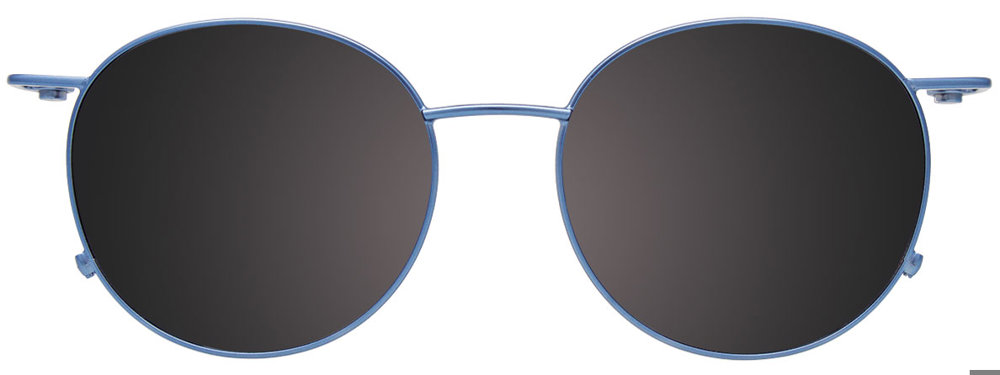 Marble Blue Grey Blue Clip On