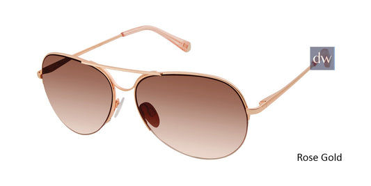 Rose Gold Kate Young For Tura K555 Sunglasses.