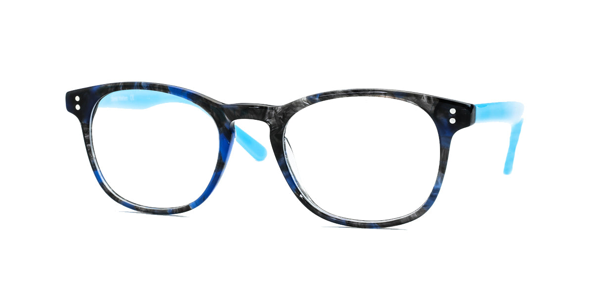 Shiny Blue Demi Daniel Walters RGA037 Eyeglasses - Teenager.