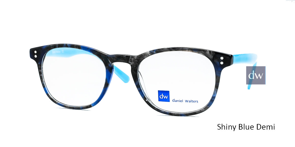Shiny Blue Demi Daniel Walters RGA037 Eyeglasses - Teenager.