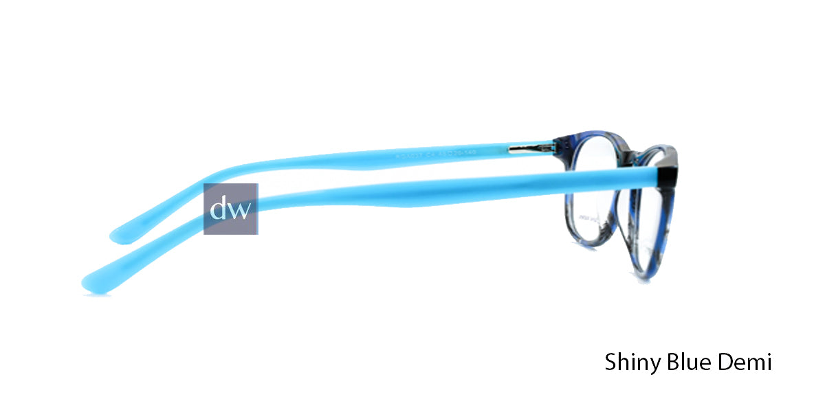 Shiny Blue Demi Daniel Walters RGA037 Eyeglasses - Teenager.