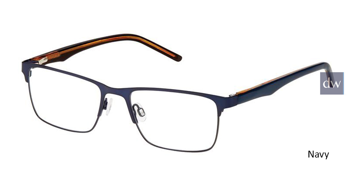 Navy Superflex SF-579 Eyeglasses.