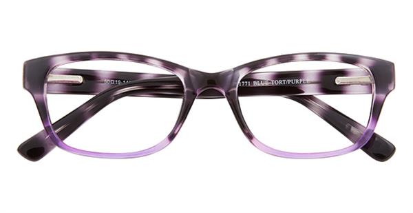 Tortoise/Blue Parade Q Series 1771 Eyeglasses.