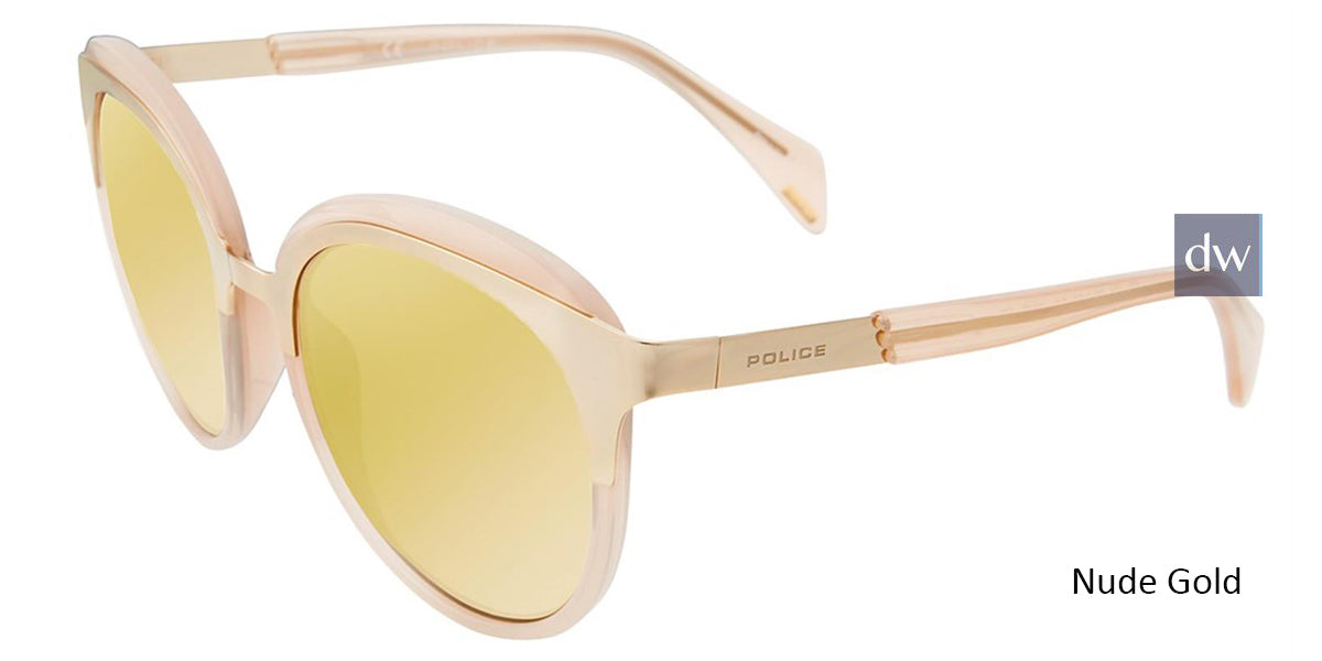 Nude Gold Police SPL499 Sunglasses.