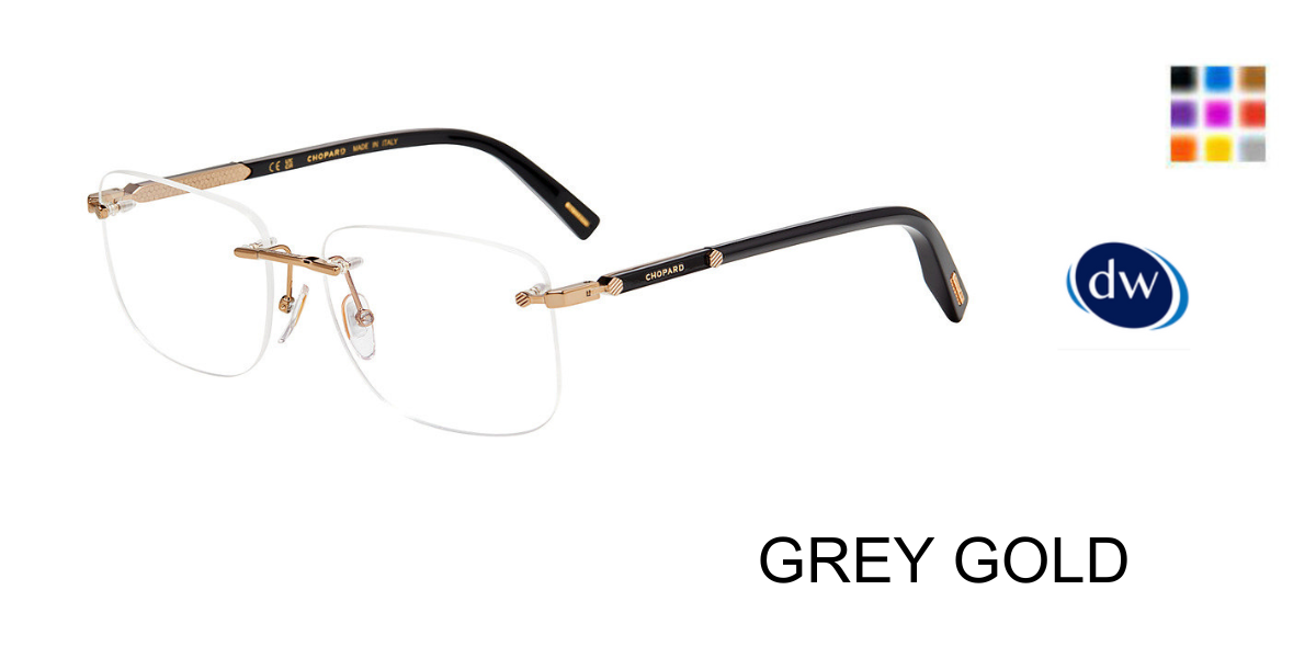 GREY GOLD Chopard VCHL74 Eyeglasses