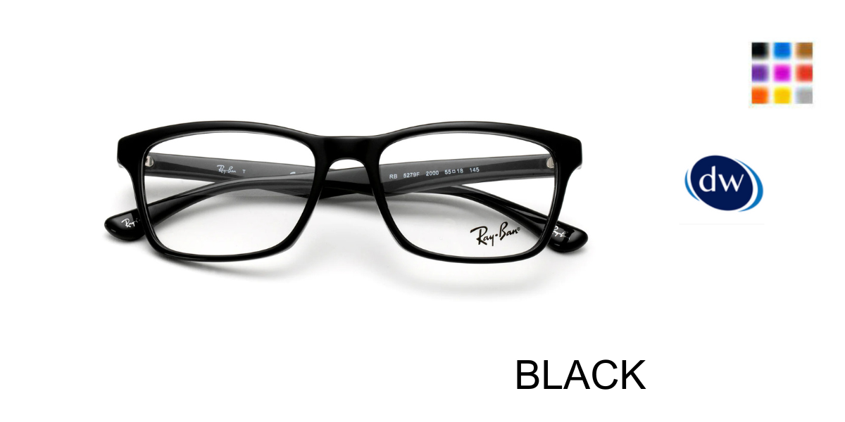 BLACK Ray Ban RB5274 Optic Eyeglasses