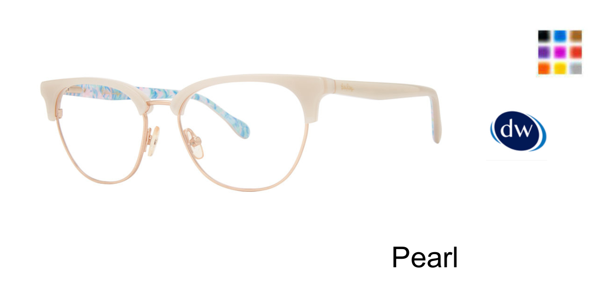 Pearl Lilly Pulitzer Ethington Eyeglasses
