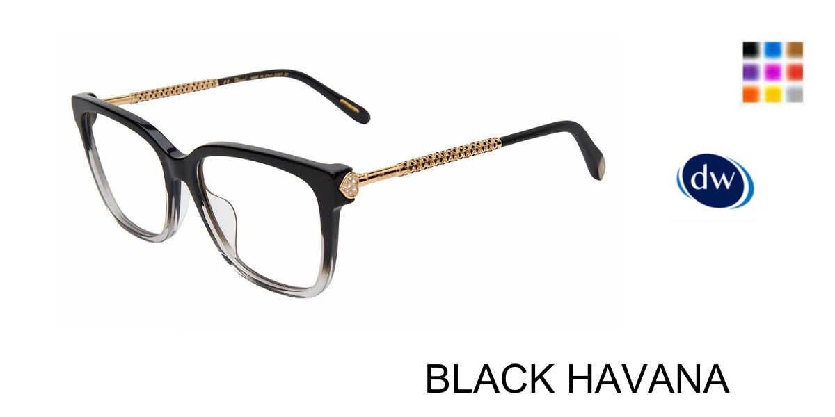 BLACK HAVANA Chopard VCH333S Eyeglasses
