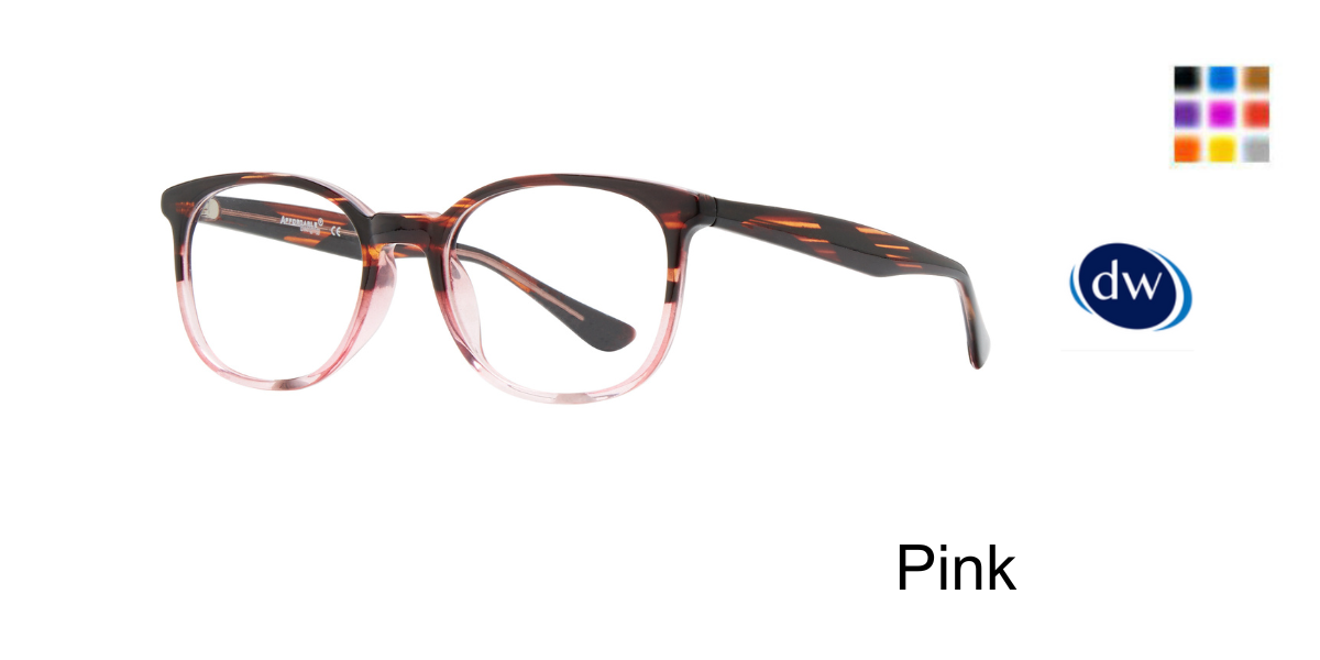 Pink Affordable Designs Brett Eyeglasses
