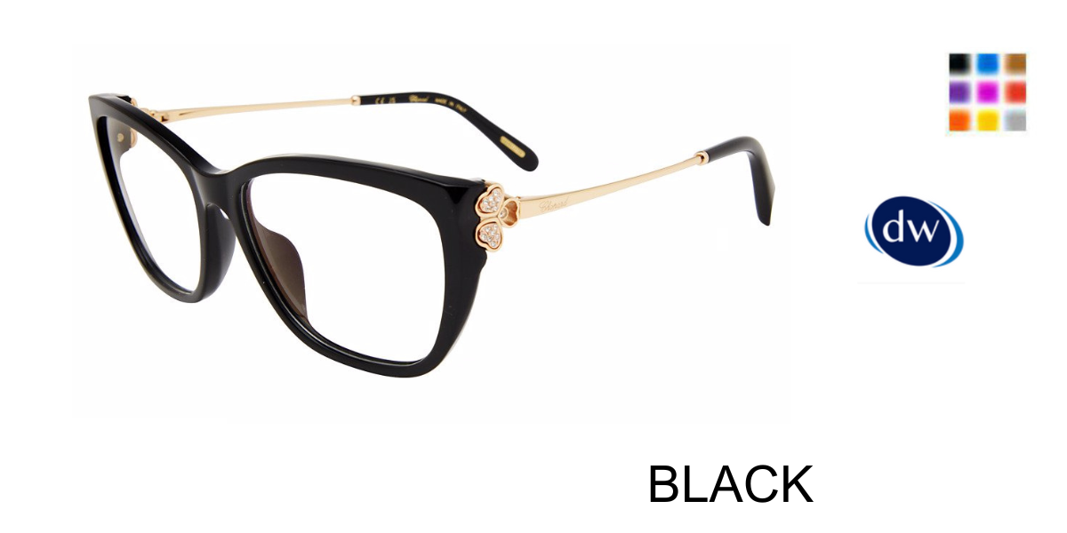 BLACK Chopard VCH368S Eyeglasses