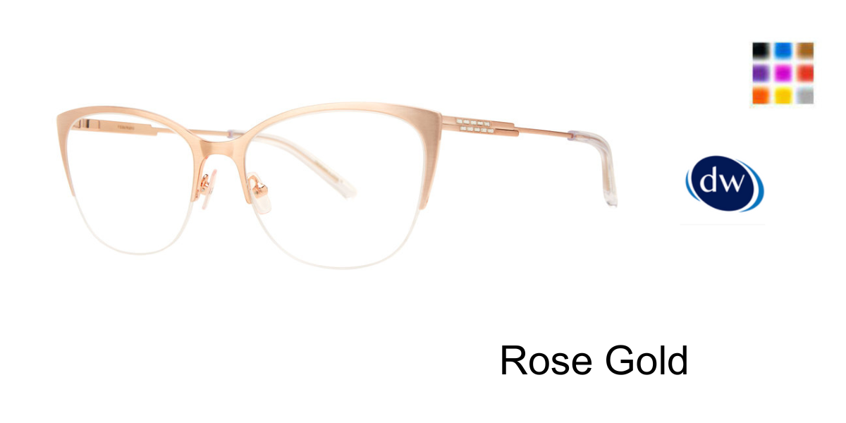 Rose Gold Vera Wang Bershan Eyeglasses