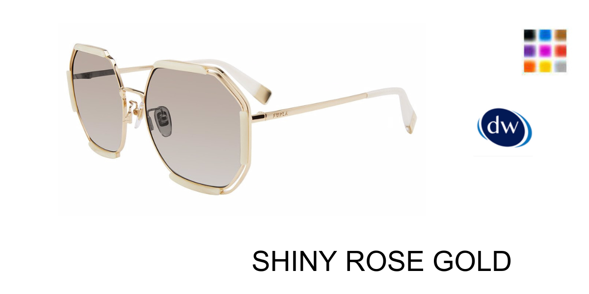 SHINY ROSE GOLD Furla SFU785 Sunglasses