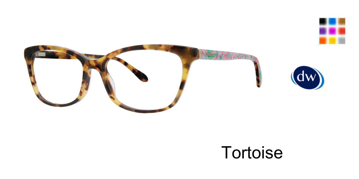 Tortoise Lilly Pulitzer Marquette Eyeglasses