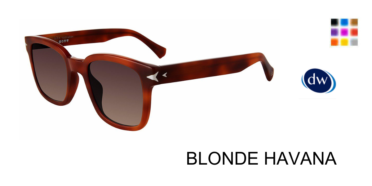 BLONDE-HAVANA JOHN VARVATOS SUN SJV564 Sunglasses