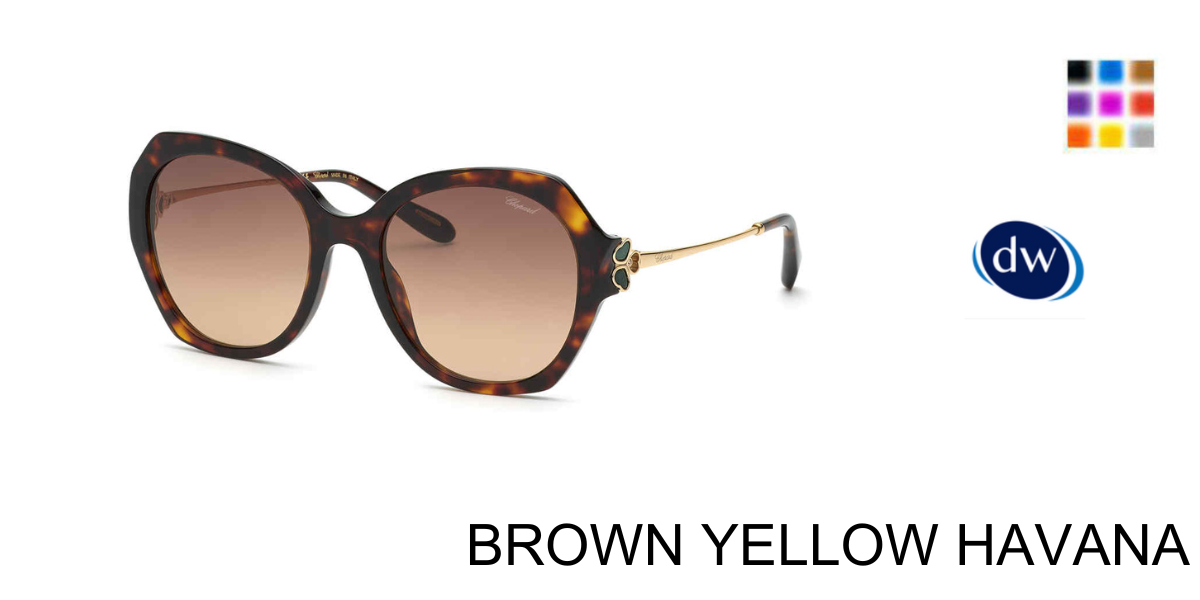 BROWN YELLOW HAVANA Chopard SCH354V Sunglasses