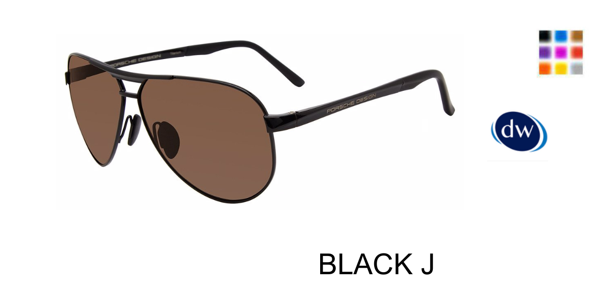BLACK J PORSCHE DESIGN P8649 Sunglasses