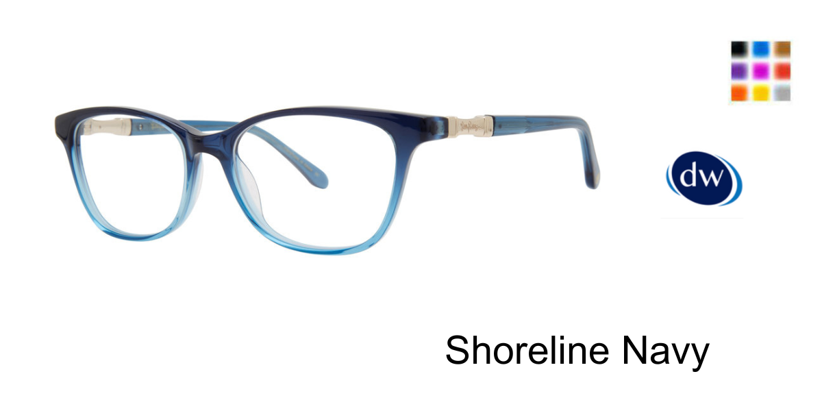 Shoreline Navy Lilly Pulitzer Willow Eyeglasses
