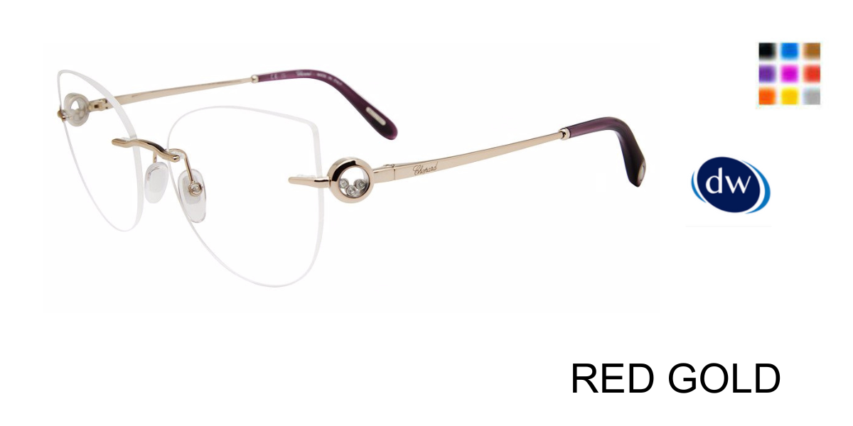 RED GOLD Chopard VCHL27S Eyeglasses