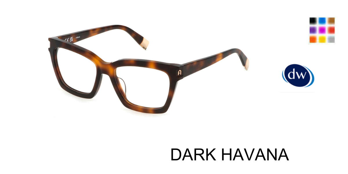 DARK HAVANA Furla VFU680V Eyeglasses