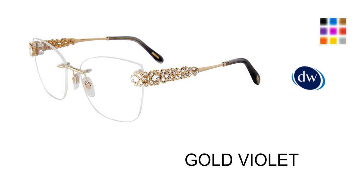 GOLD VIOLET Chopard VCHG99S Eyeglasses