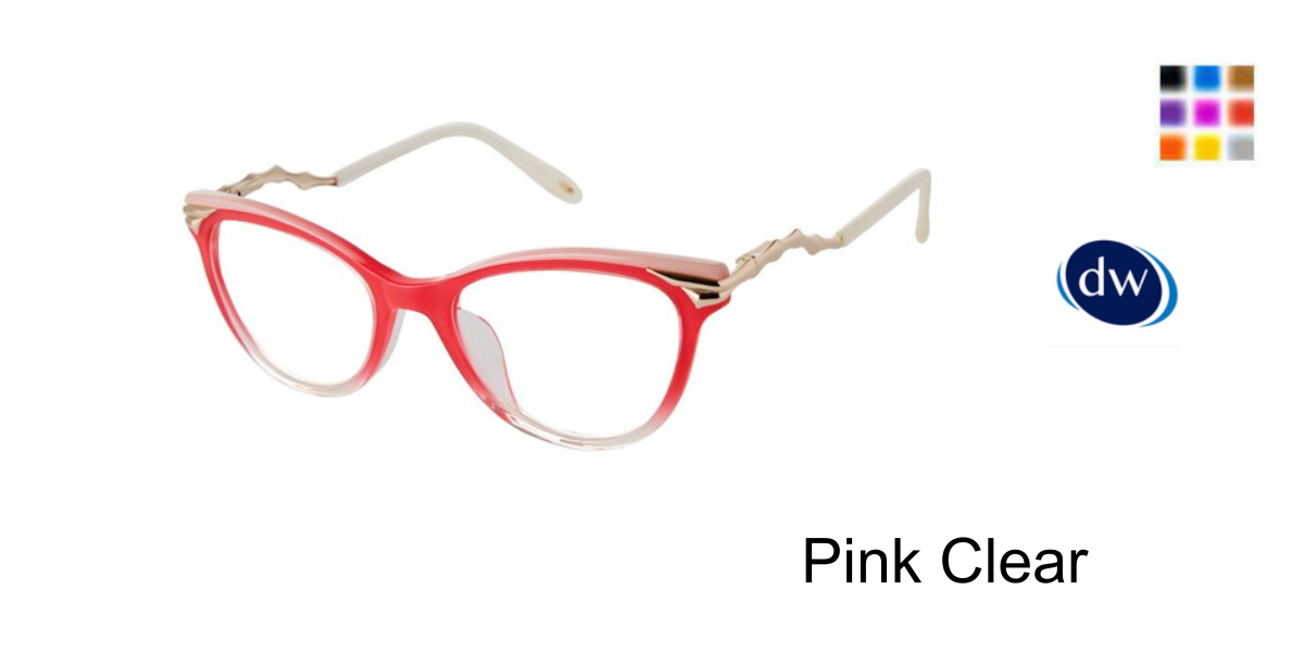 Pink Clear VICTOR GLEMAUD X TURA VGO032 Eyeglasses