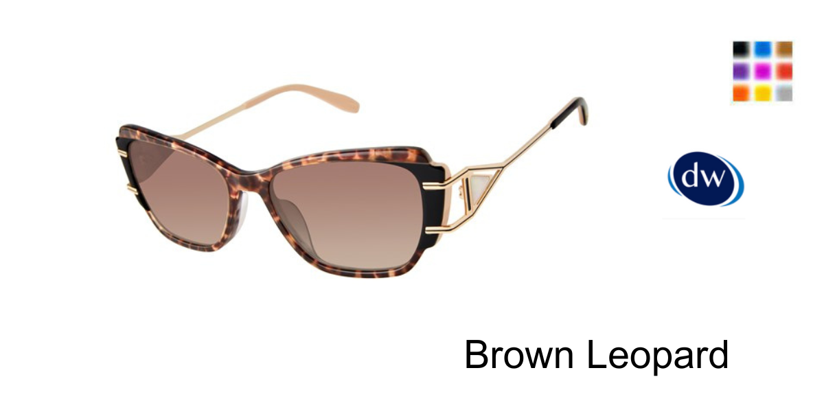 Brown Leopard VICTOR GLEMAUD X TURA VGS018 Sunglasses