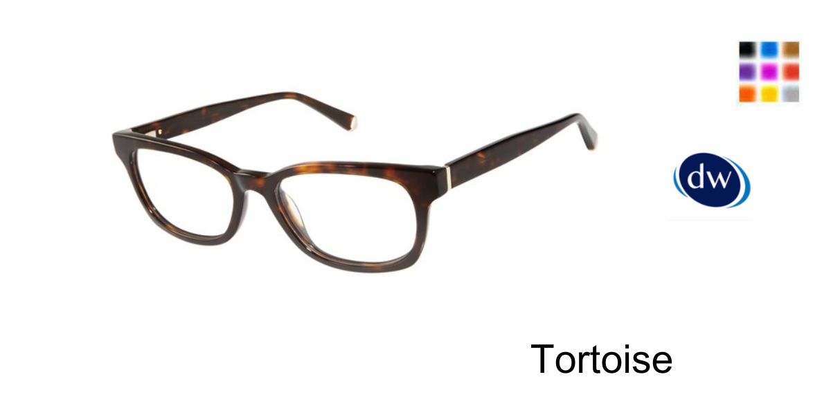 Tortoise Kate Young For Tura K135 Eyeglasses.