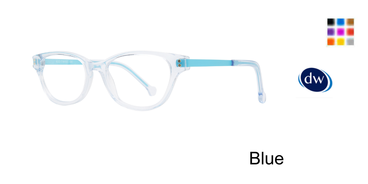 Blue         Kid Twist Twistie Eyeglasses
