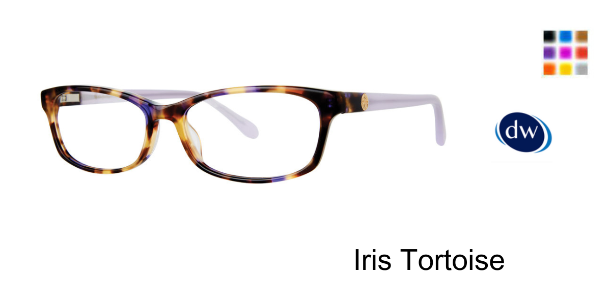 Iris Tortoise Lilly Pulitzer Gina Eyeglasses