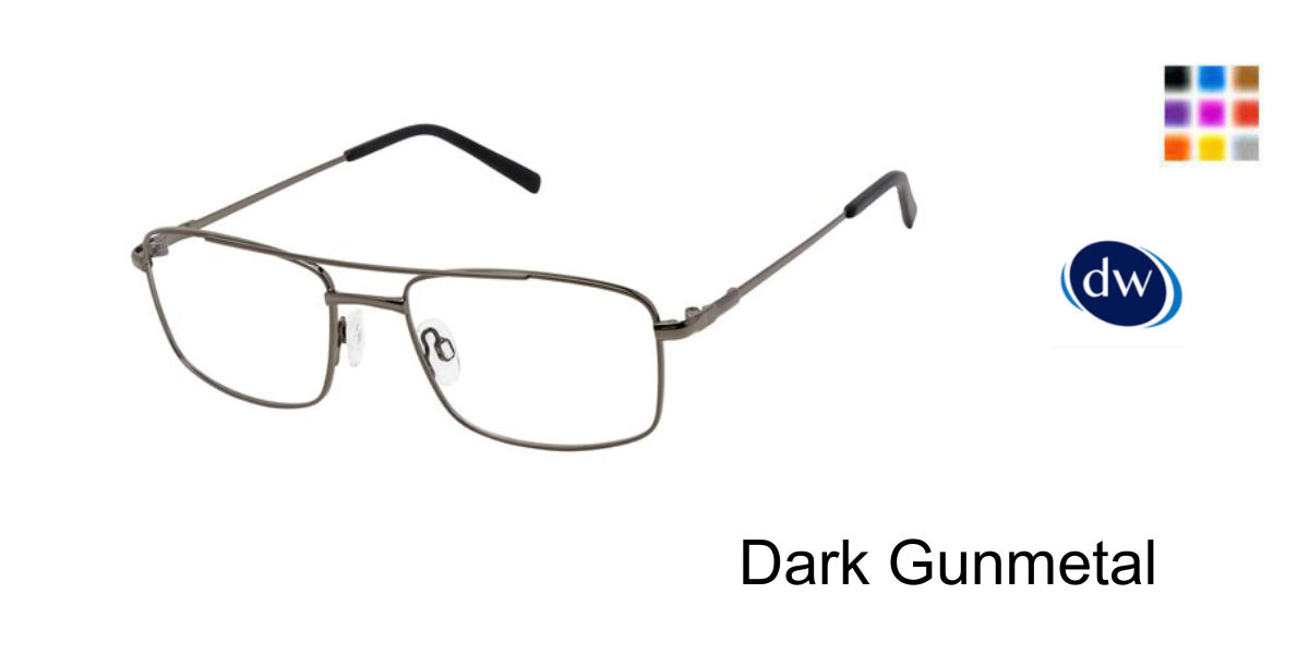 Dark Gunmetal TitanFlex Classic M1020 Eyeglasses