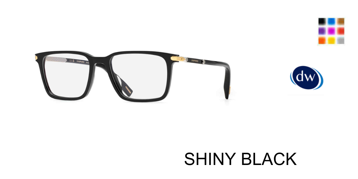 SHINY BLACK Chopard VCH373 Eyeglasses